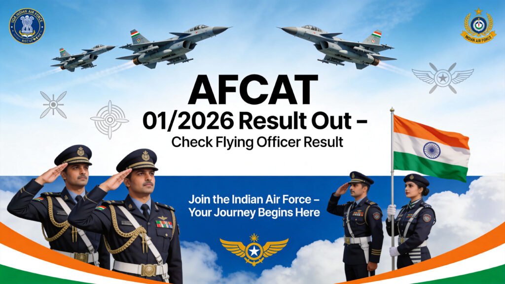 Air Force AFCAT 01 2026 Result