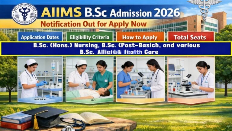 AIIMS BSc Admission 2026 Nursing Entrance Exam