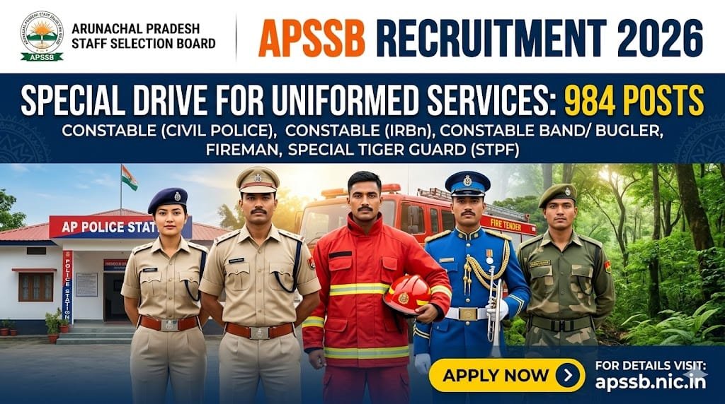 APSSB Recruitment 2026 Constable Fireman Vacancy
