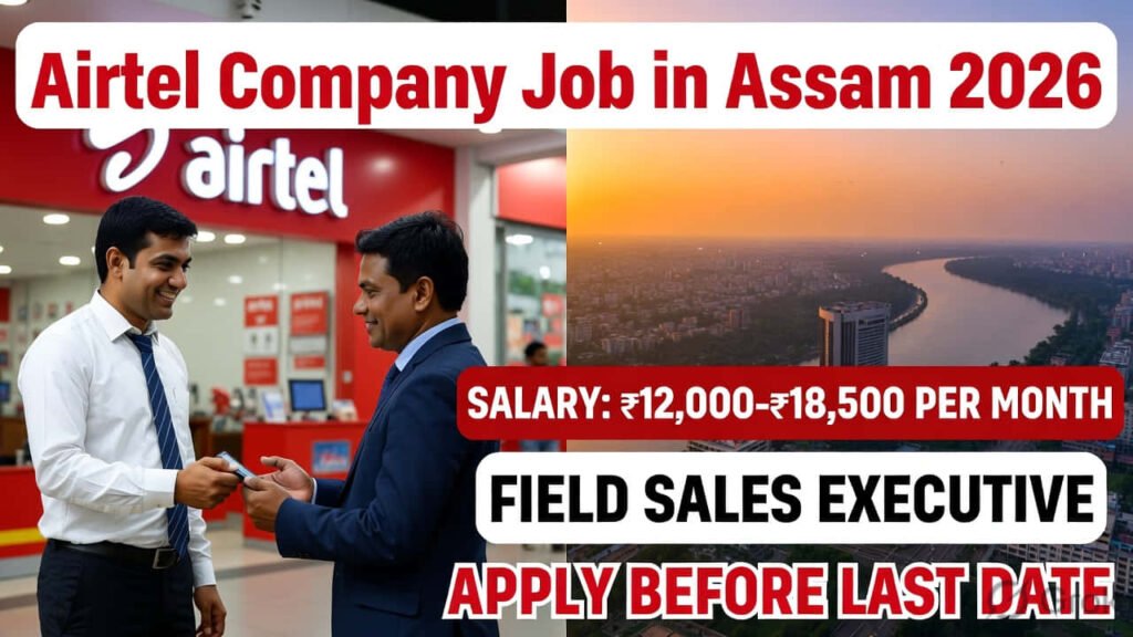 Airtel Assam Field Sales Executive CRO Vacancy 2026