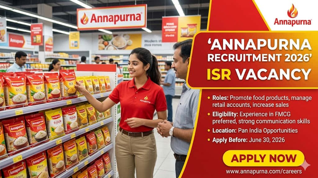 Annapurna Group Recruitment 2026 ISR FMCG Job