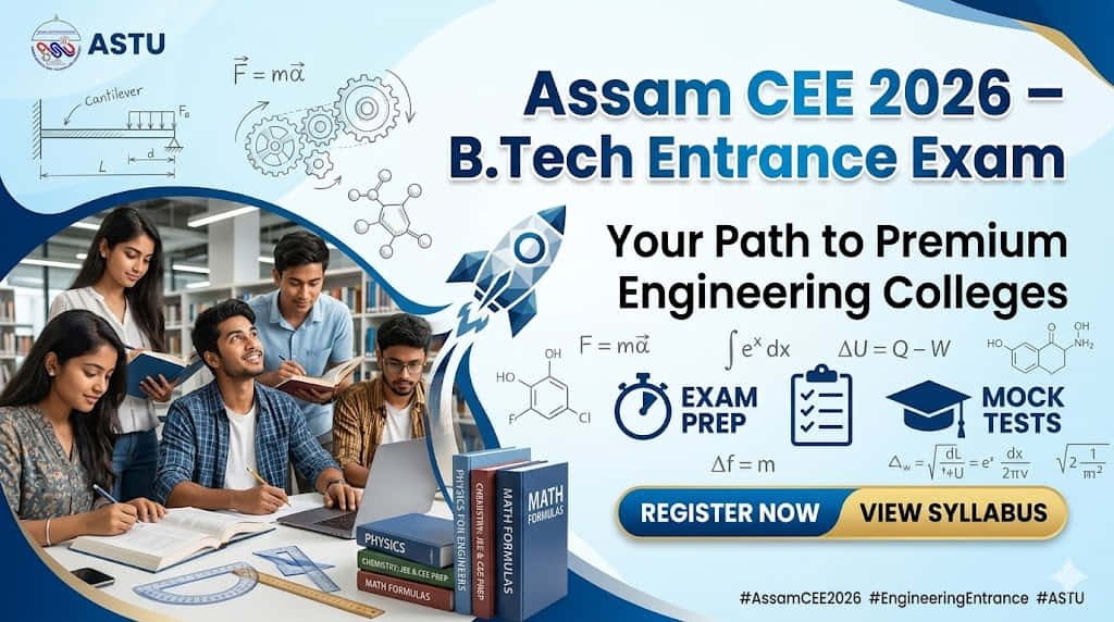 Assam CEE Exam 2026 B.Tech Entrance Exam