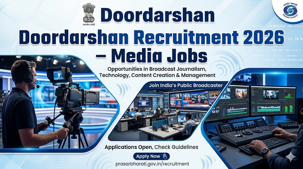 Doordarshan Guwahati Recruitment 2026 Media Jobs