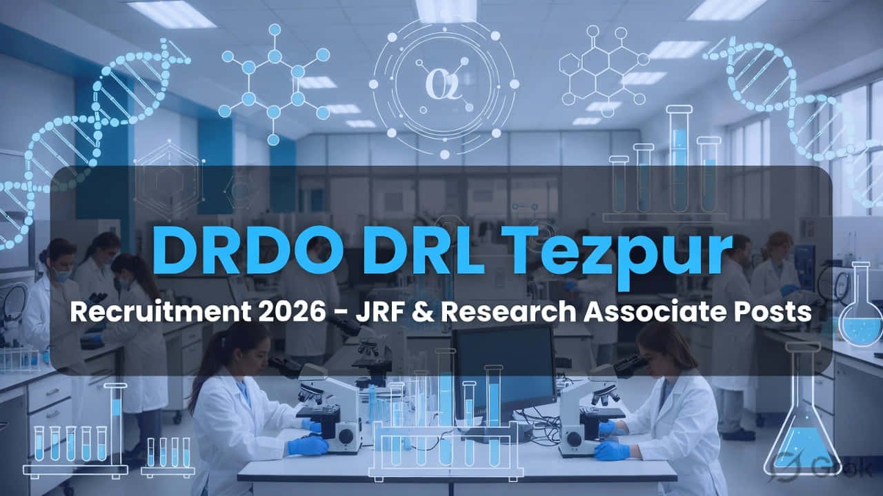 DRDO DRL Tezpur Recruitment 2026 JRF and Research Associate