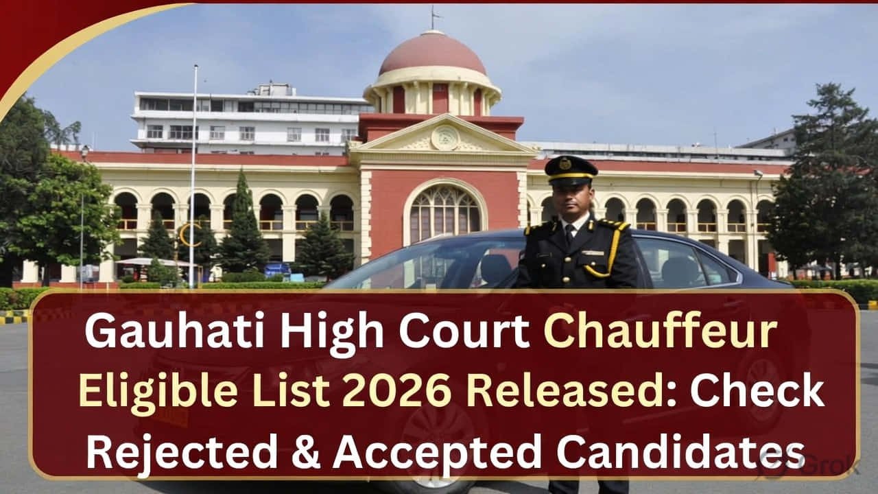 Gauhati High Court Chauffeur Recruitment 2026 Eligible and Rejected List Notification