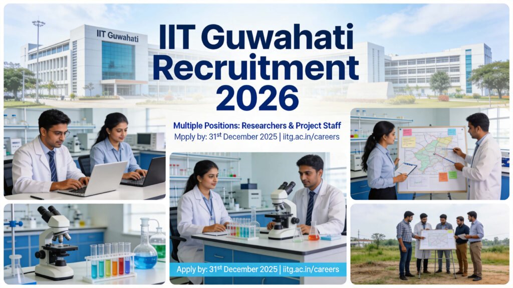 IIT Guwahati Recruitment 2026 Project Staff Vacancy