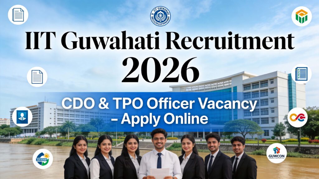 IIT Guwahati Recruitment 2026 CDO and TPO Officer Jobs