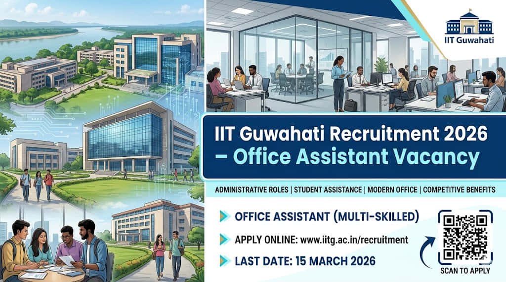 IIT Guwahati Office Assistant Recruitment 2026