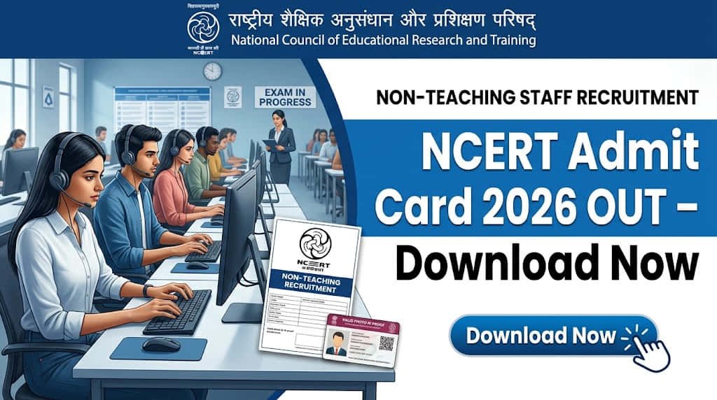 NCERT Non Teaching Admit Card 2026 Download