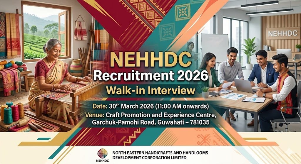 NEHHDC Guwahati Recruitment 2026 Walk-in Interview