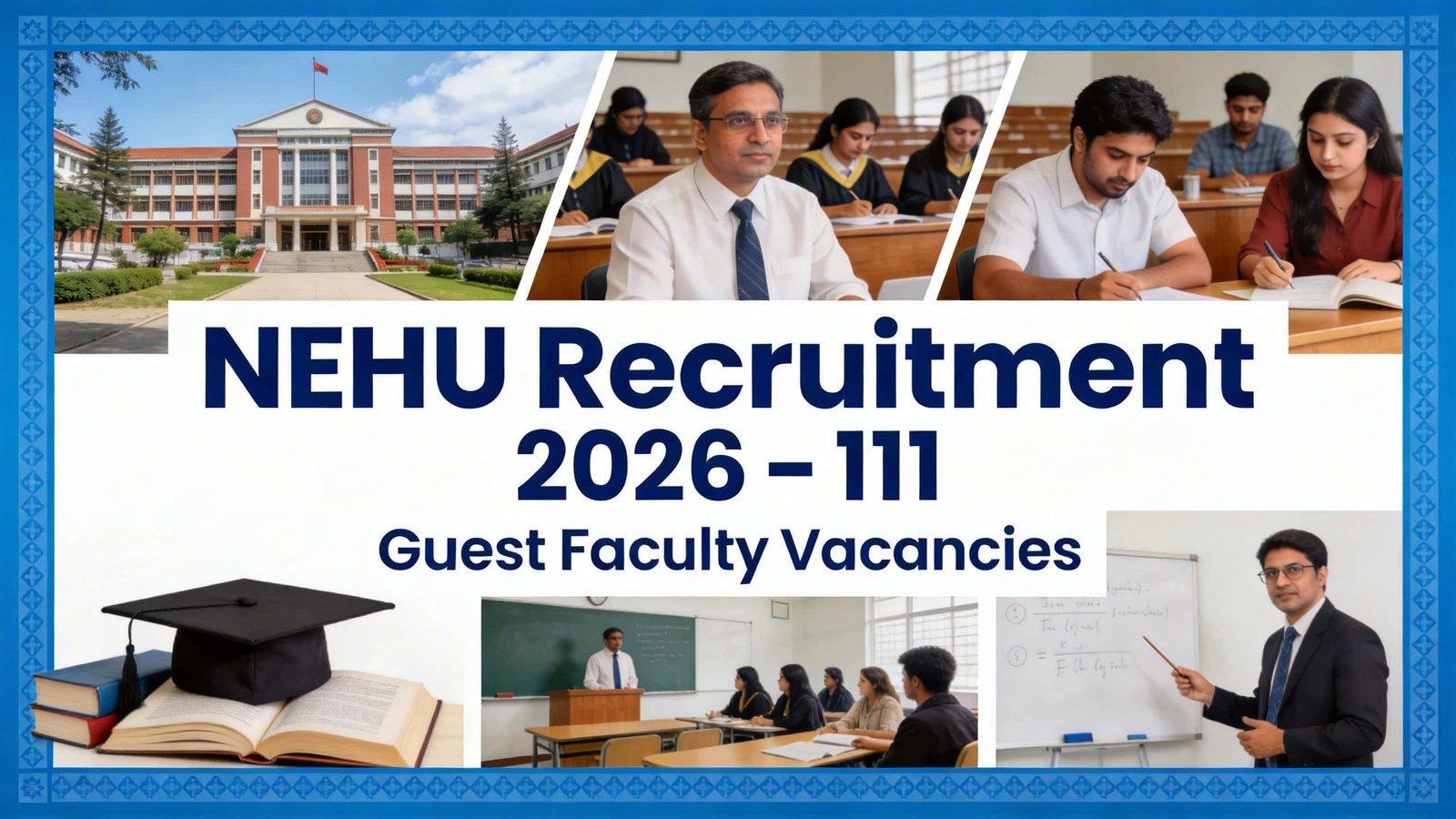 NEHU Recruitment 2026 Guest Faculty