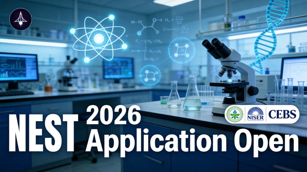 NEST 2026 entrance exam application form and eligibility details
