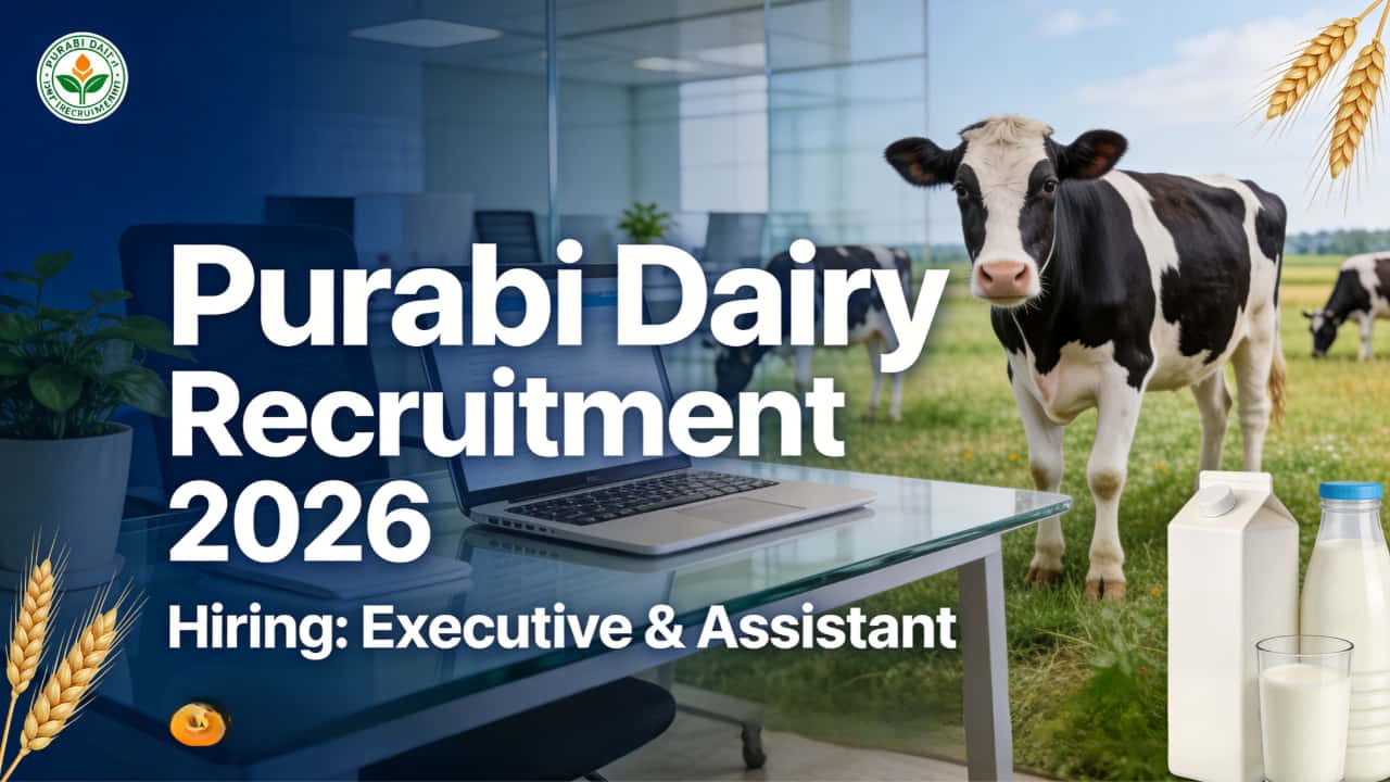 Purabi Dairy Assam recruitment 2026 executive and assistant job notification
