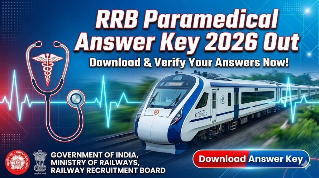 RRB Paramedical Answer Key 2026 CBT Exam Released