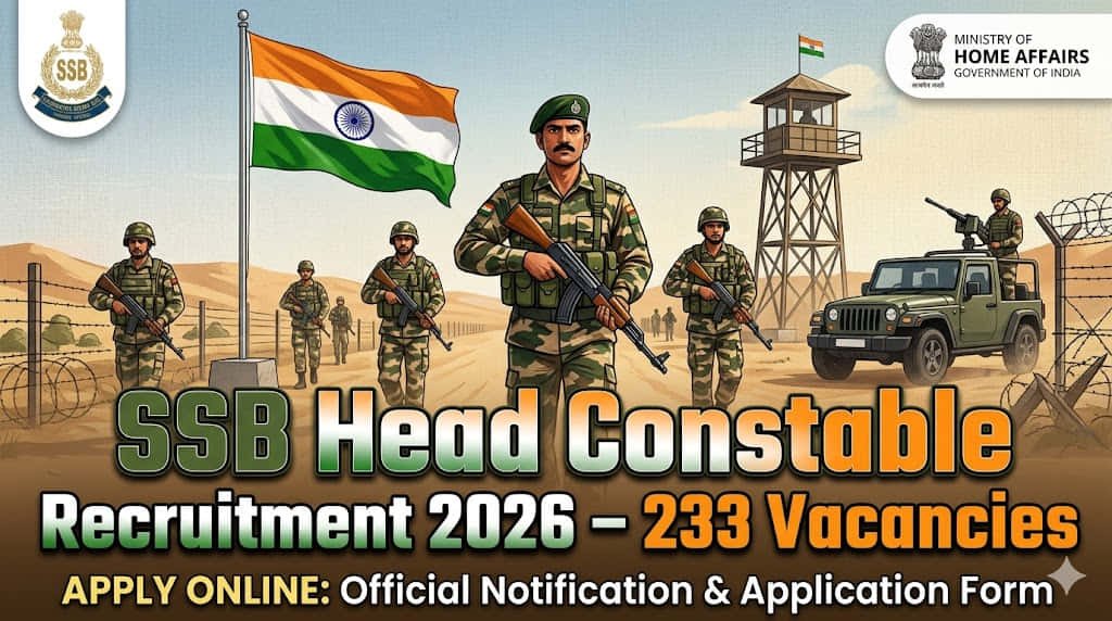 SSB Head Constable Recruitment 2026 Notification