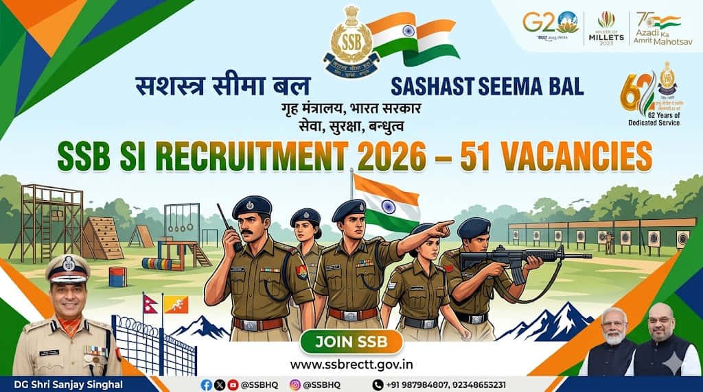 SSB SI Recruitment 2026 Sub Inspector Vacancy