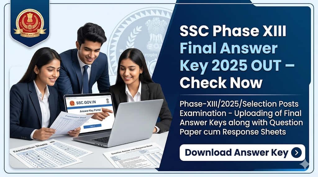 SSC Phase XIII Answer Key 2025 Download