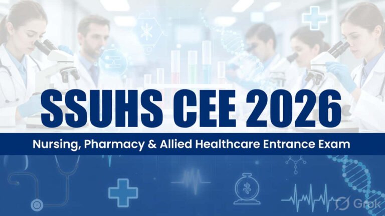 SSUHS CEE 2026 Entrance Exam Notification