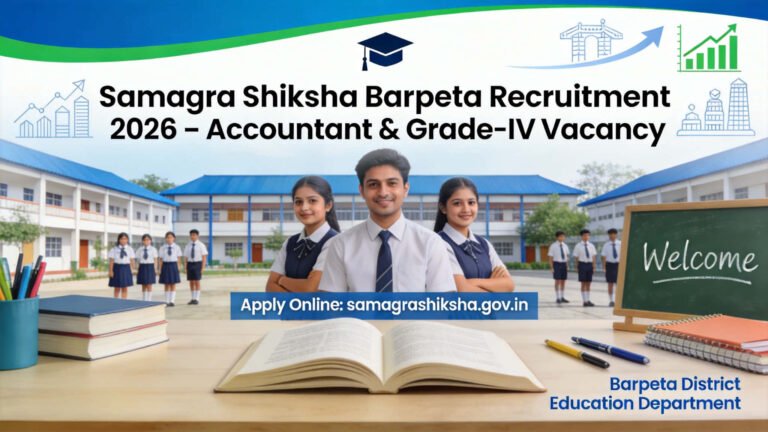 Samagra Shiksha Barpeta Recruitment 2026 Accountant and Grade-IV Vacancy
