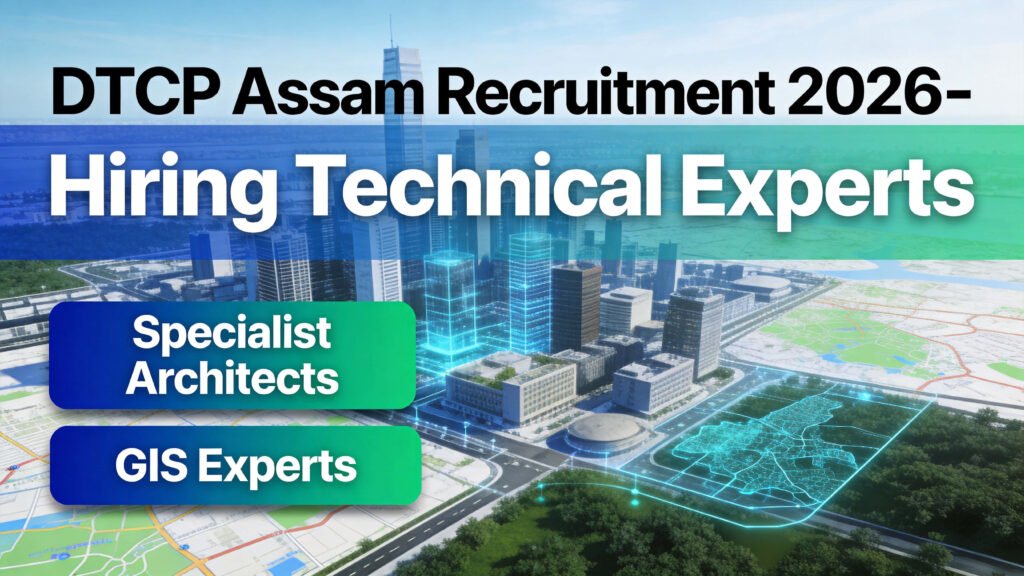 Town and Country Planning Assam Recruitment 2026 GIS Expert Specialist Architect Jobs