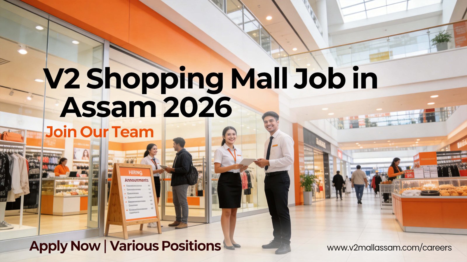 V2 Shopping Mall Job in Assam 2026 Latest Private Job Vacancy