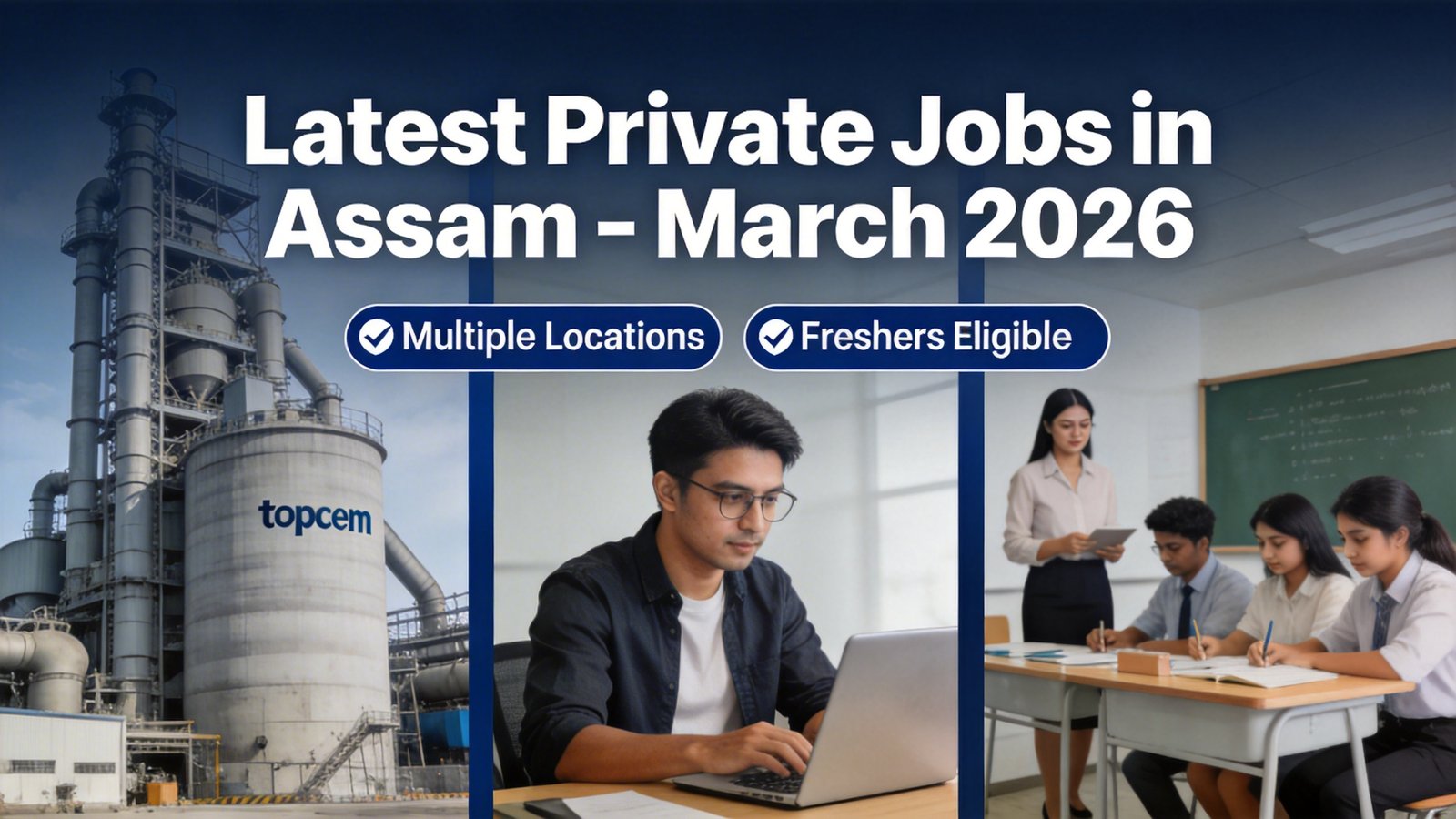 Topcem Cement company job vacancy in Assam sales technical IT recruitment