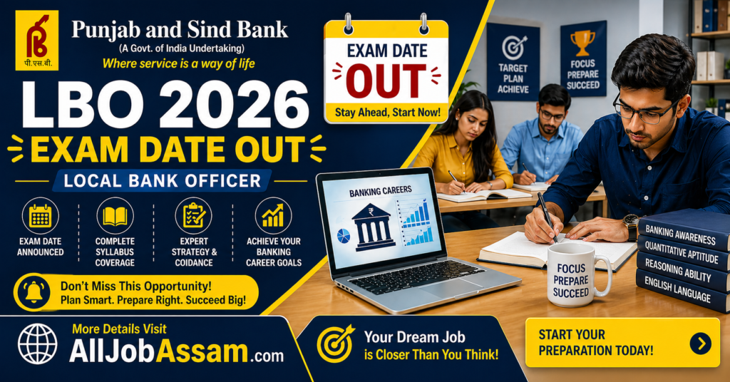 Punjab and Sind Bank LBO Exam Date 2026 Out – Check 1000 Posts Notice