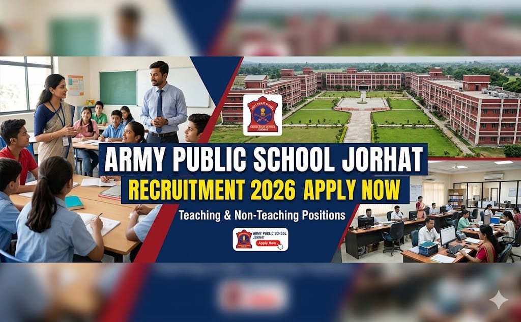 Army Public School Jorhat Recruitment 2026