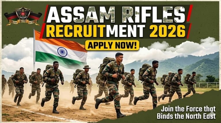 Assam Rifles Recruitment 2026 Rally Notification