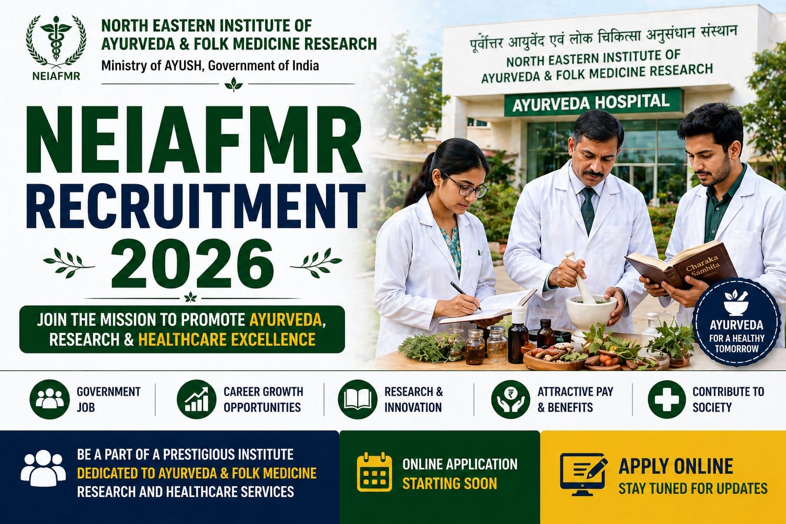 NEIAFMR Recruitment 2026