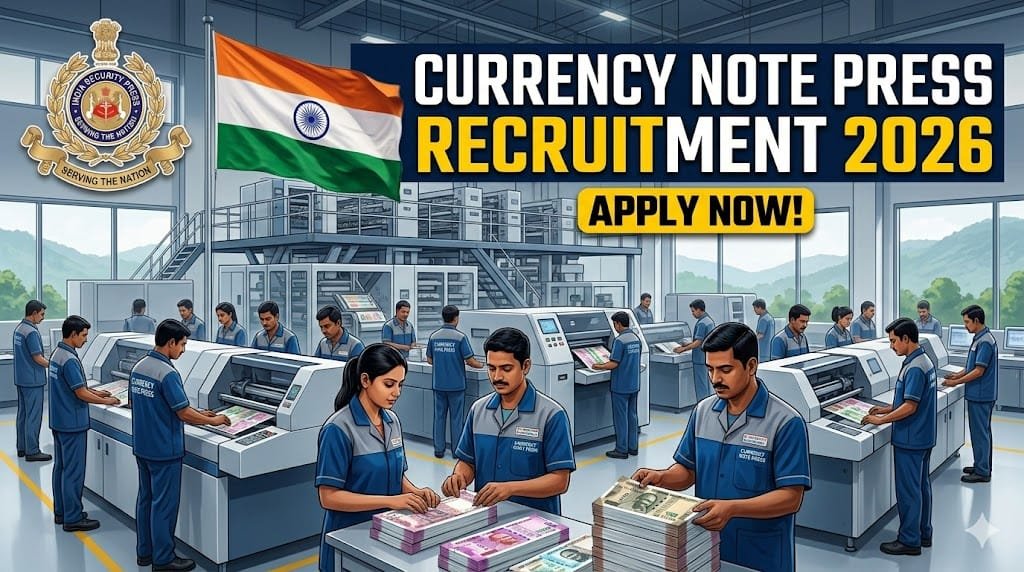 Currency Note Press Recruitment 2026 Notification