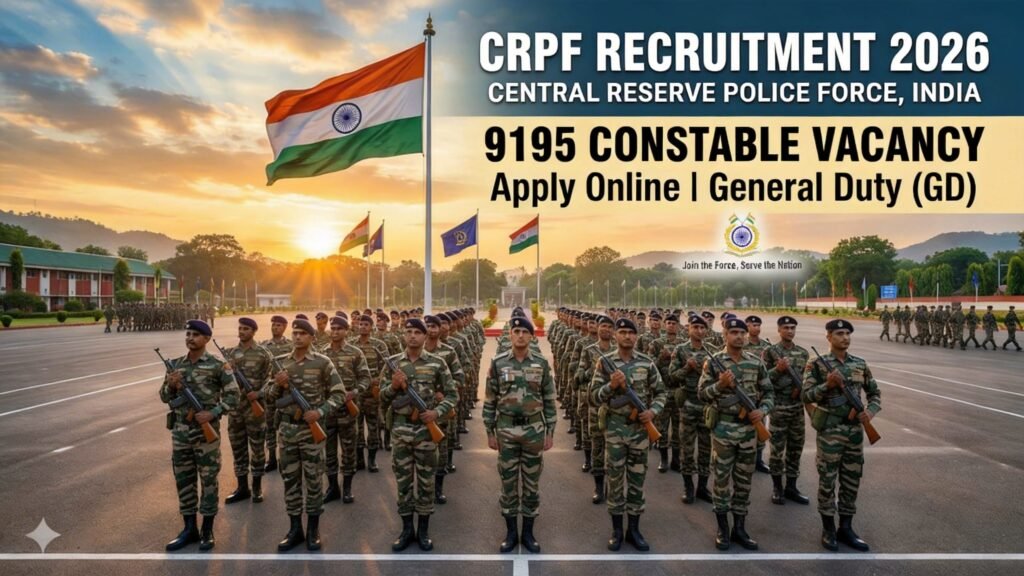 CRPF Recruitment 2026 Constable Vacancy