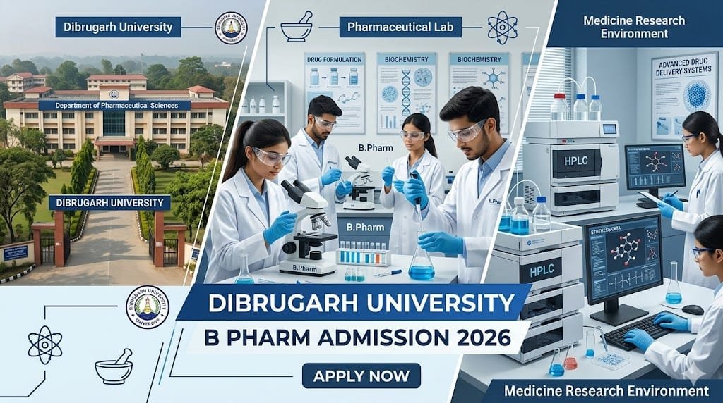 Dibrugarh University B Pharm Admission 2026