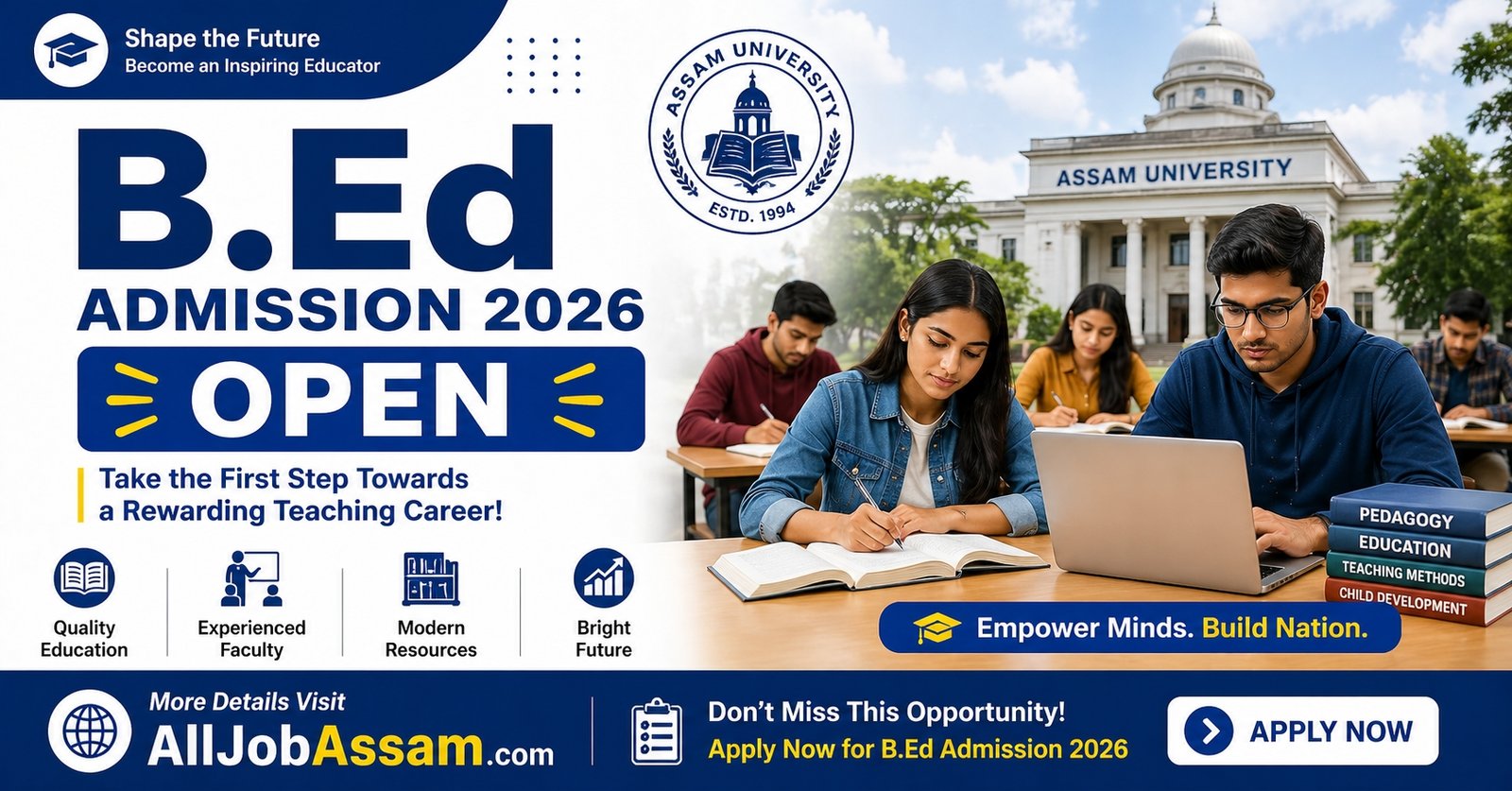 DU B.Ed CET 2026 Admission Open