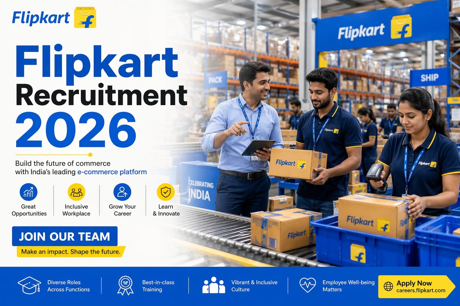 Flipkart Hub Operations Job 2026