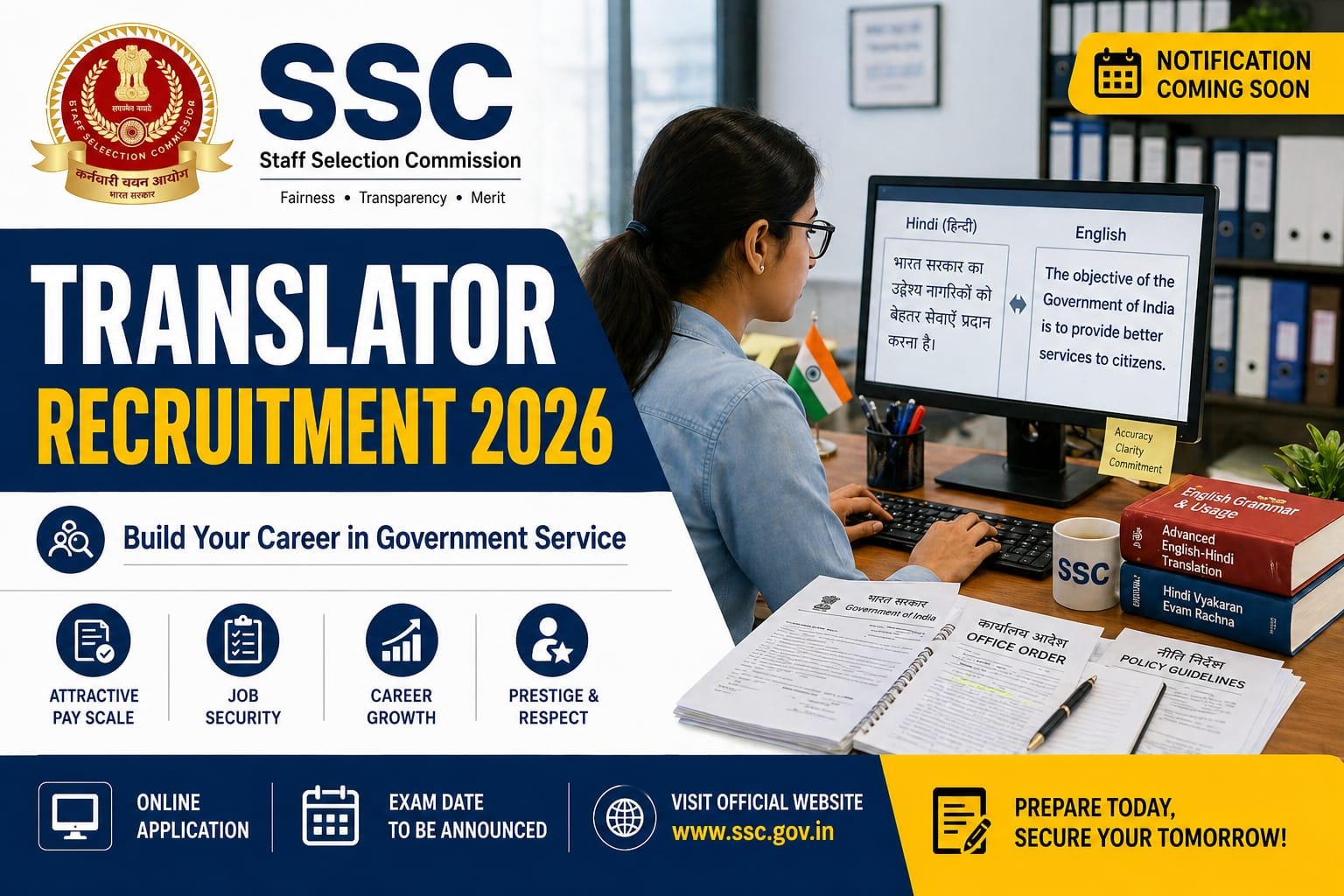 SSC Translator Recruitment 2026