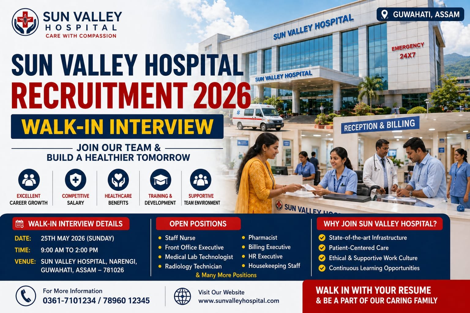 Sun Valley Hospital Recruitment 2026
