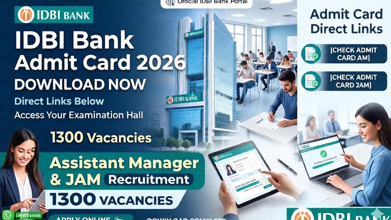 IDBI Bank Admit Card 2026 Download