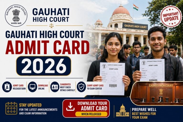 Gauhati High Court Admit Card 2026