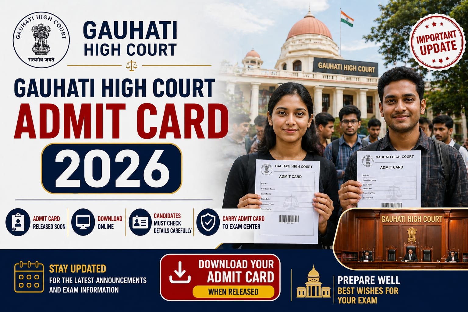 Gauhati High Court Admit Card 2026
