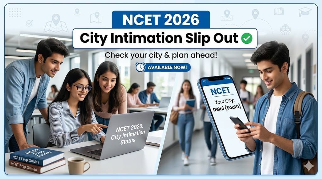 NTA NCET 2026 Exam City Slip