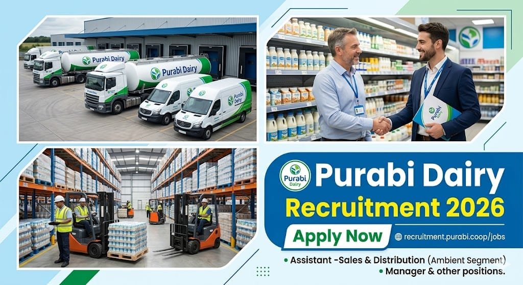 Purabi Dairy Recruitment 2026 Assistant Sales Job