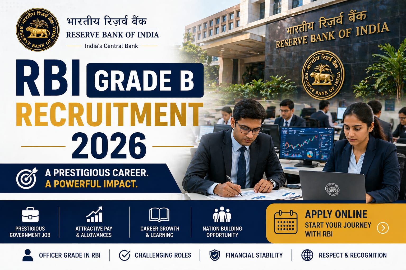 RBI Grade B Recruitment 2026
