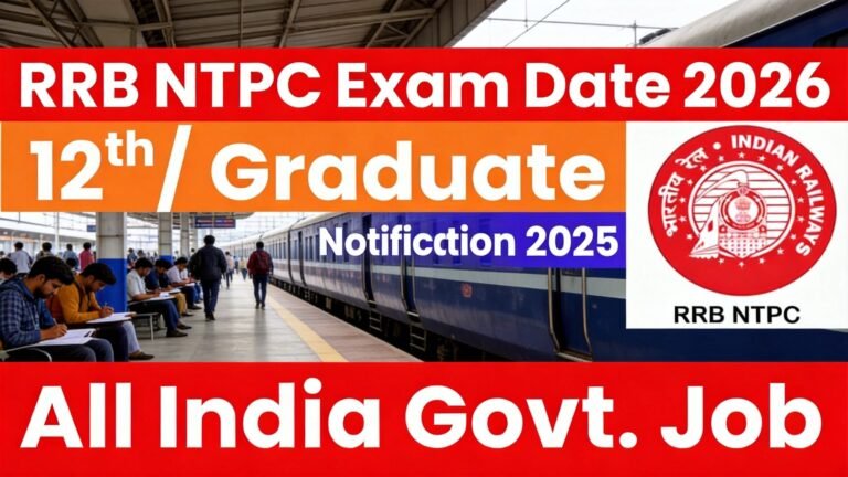 RRB NTPC Exam Date 2026