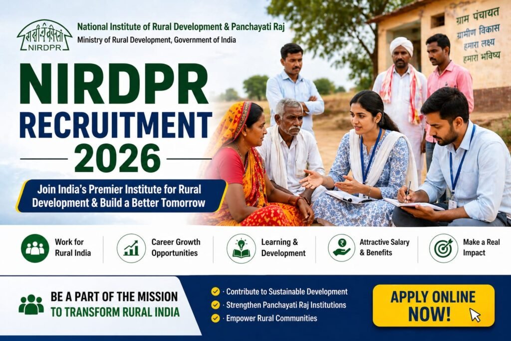 NIRDPR Recruitment 2026