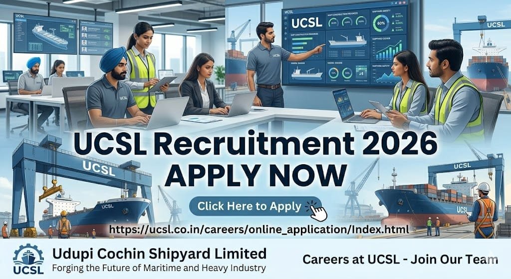 UCSL Recruitment 2026 Assistant Manager Notification