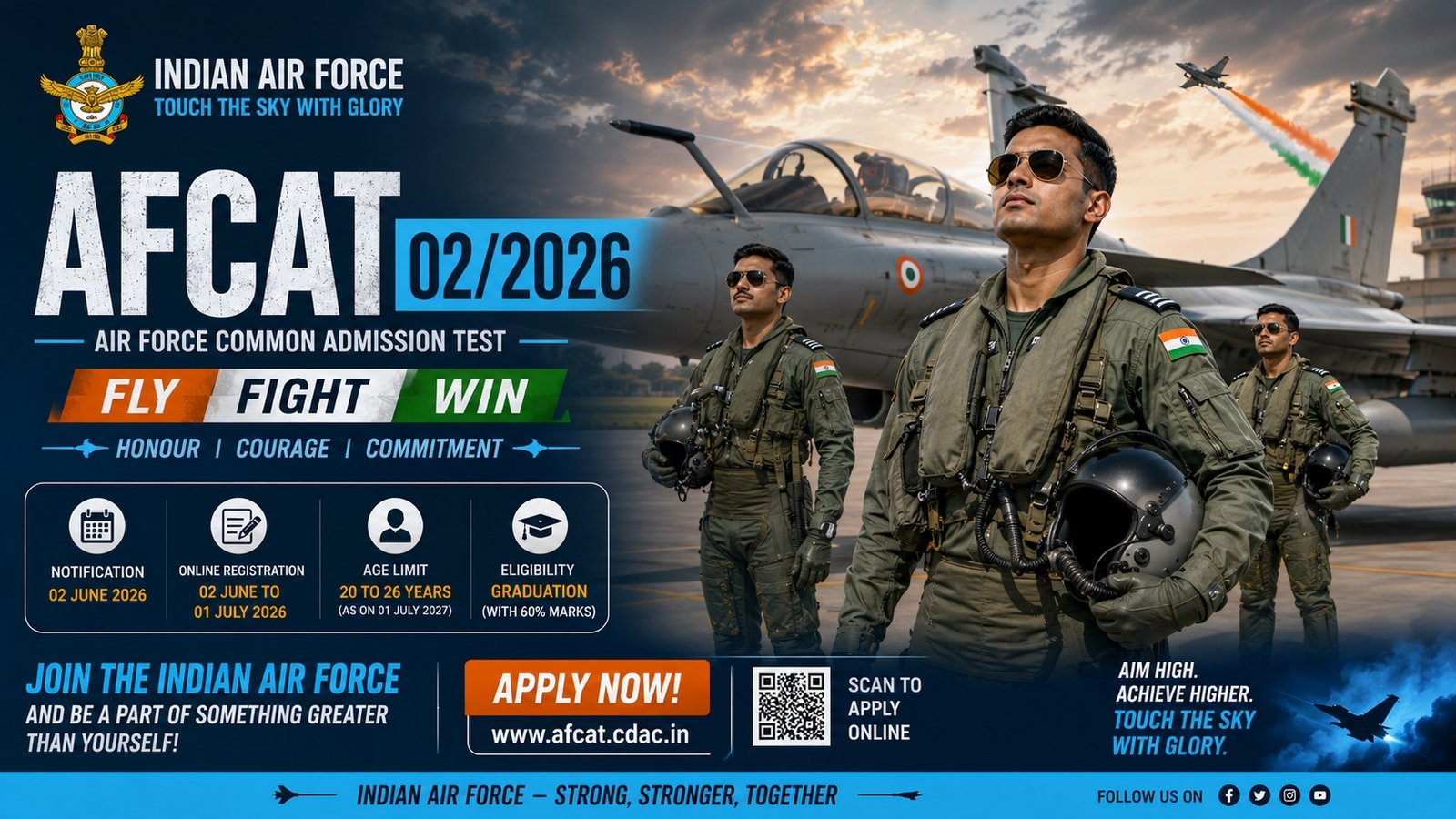Indian Air Force AFCAT 02/2026 Recruitment Notification
