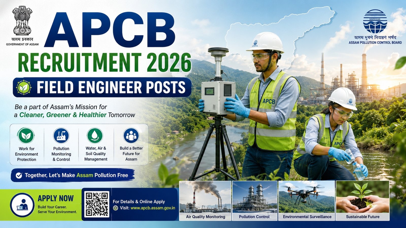 APCB Recruitment 2026 Field Engineer Vacancy Assam