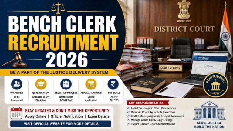 Biswanath District Court Recruitment 2026 Notification