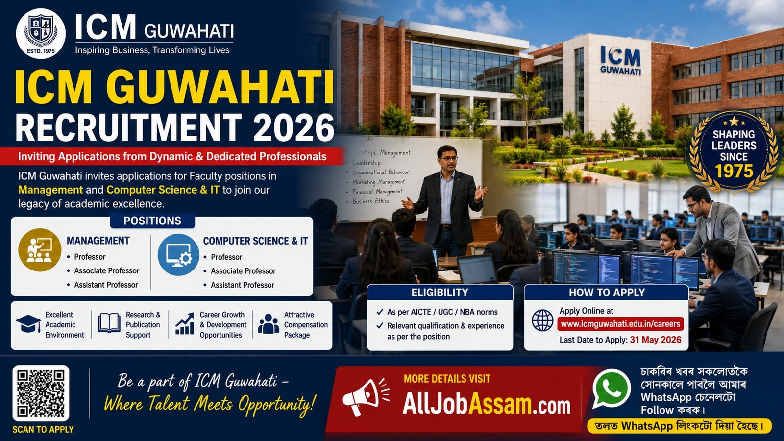 ICM Guwahati Recruitment 2026 Notification